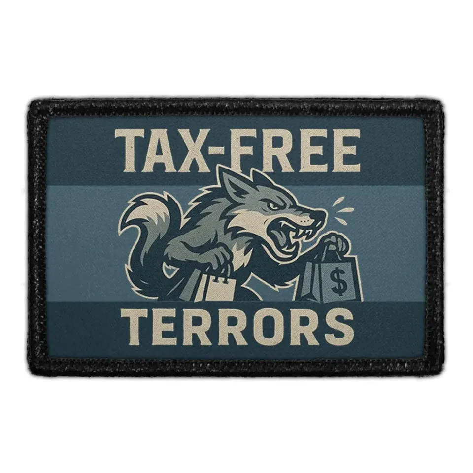 Pull Patch Tax-Free Terrors patch med velcro – sjov