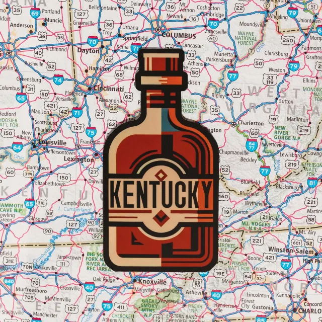 Vagabond Heart Kentucky klistermærke vandtæt vinyl