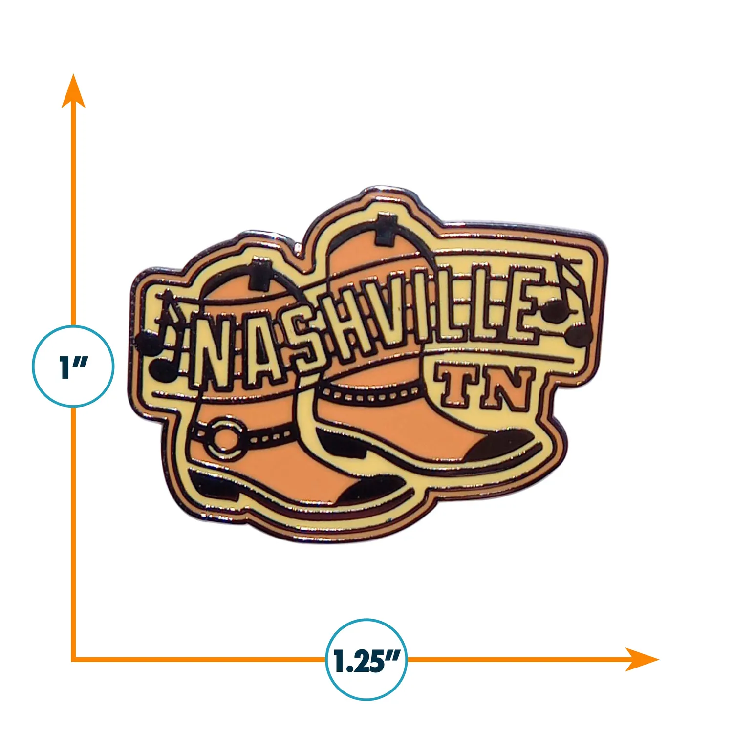 Vagabond Heart Nashville Tennessee pin hard emalje