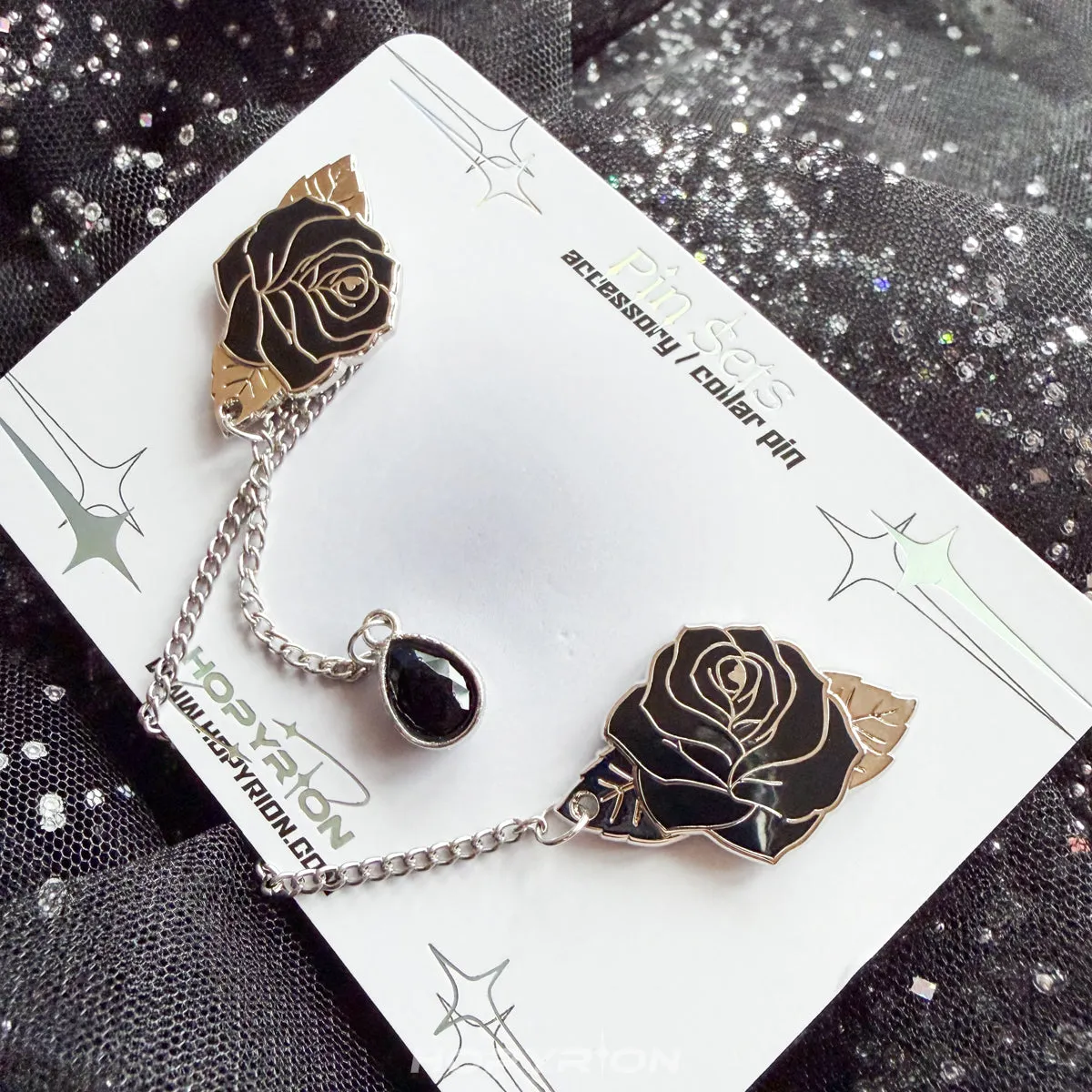 Hopyrion Fiery Rose chain pin blomst guld