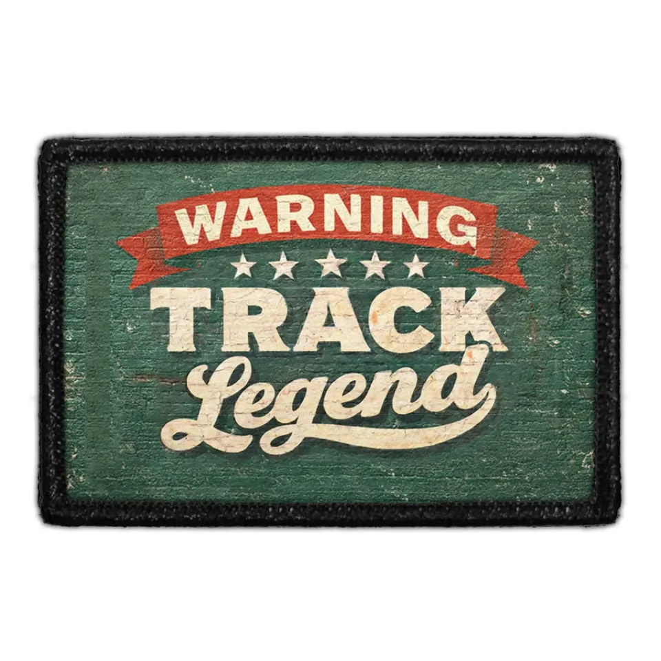 Pull Patch Warning Track Legend patch 3x2 velcro baseball