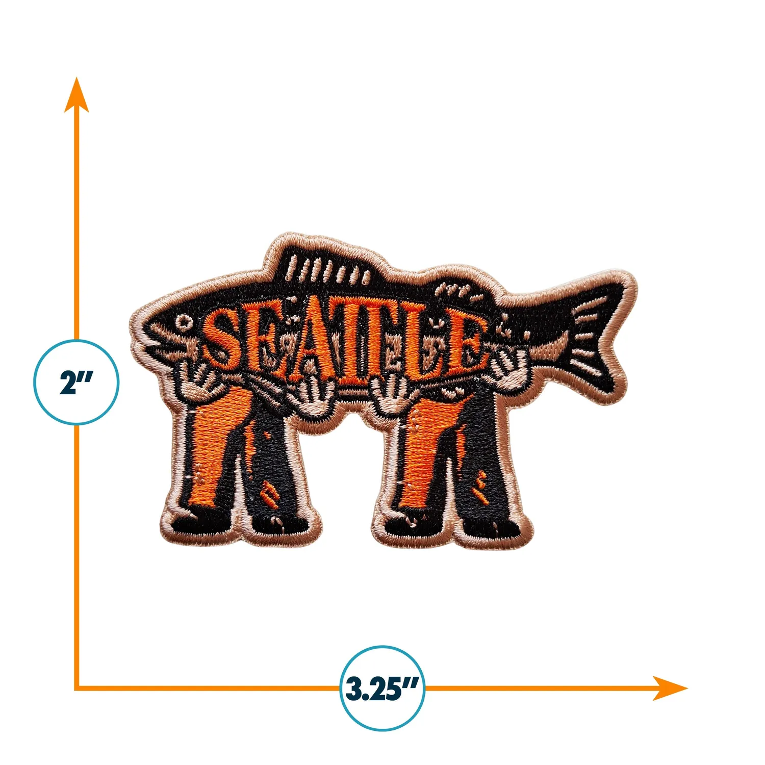 Vagabond Heart Seattle strygemærke 83 mm