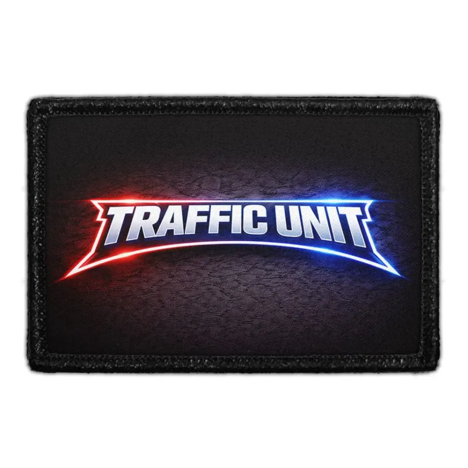 Pull Patch Traffic Unit patch velcro politi 76 mm