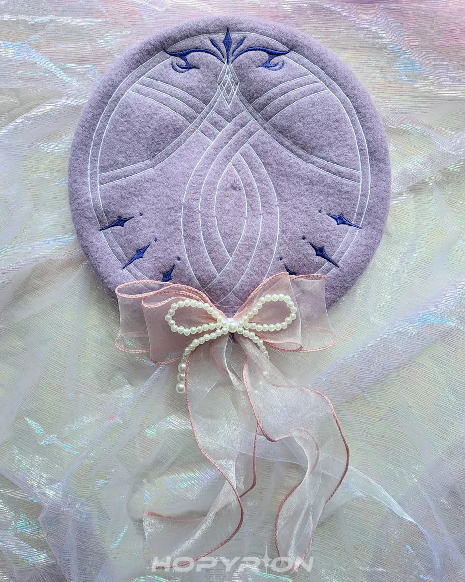 Hopyrion Lemuria baret uld broderi 56-60 cm
