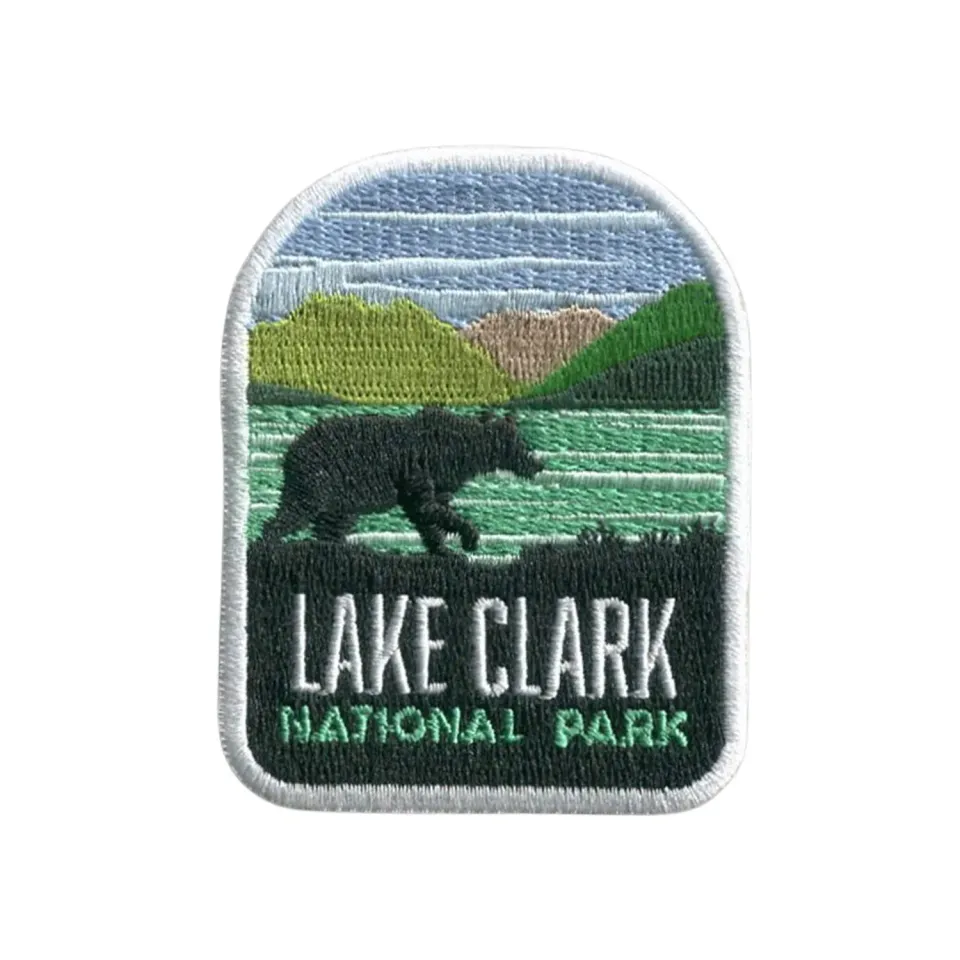 Vagabond Heart Lake Clark strygemærke 70x57 mm broderet