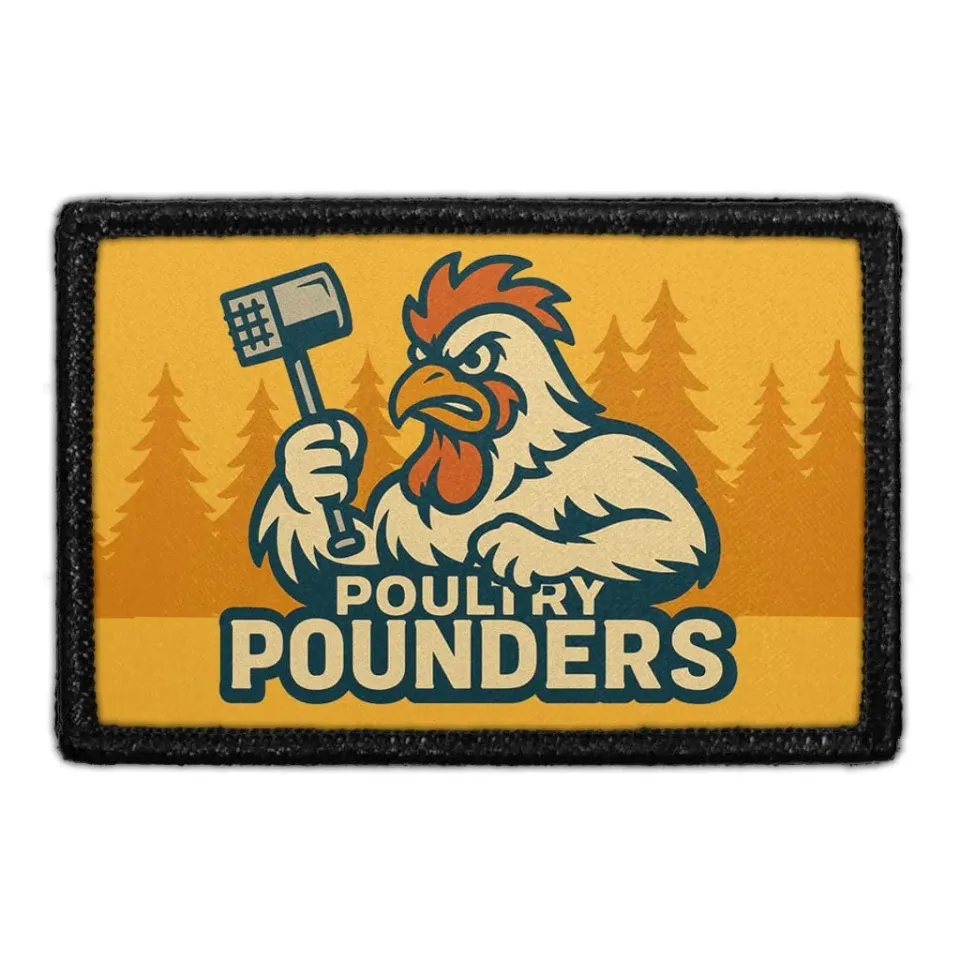 Pull Patch Poultry Pounders patch 7,6x5 cm velcro