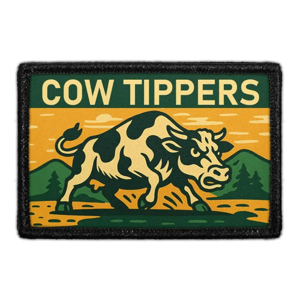Pull Patch Cow Tippers patch velcro 76x51 mm