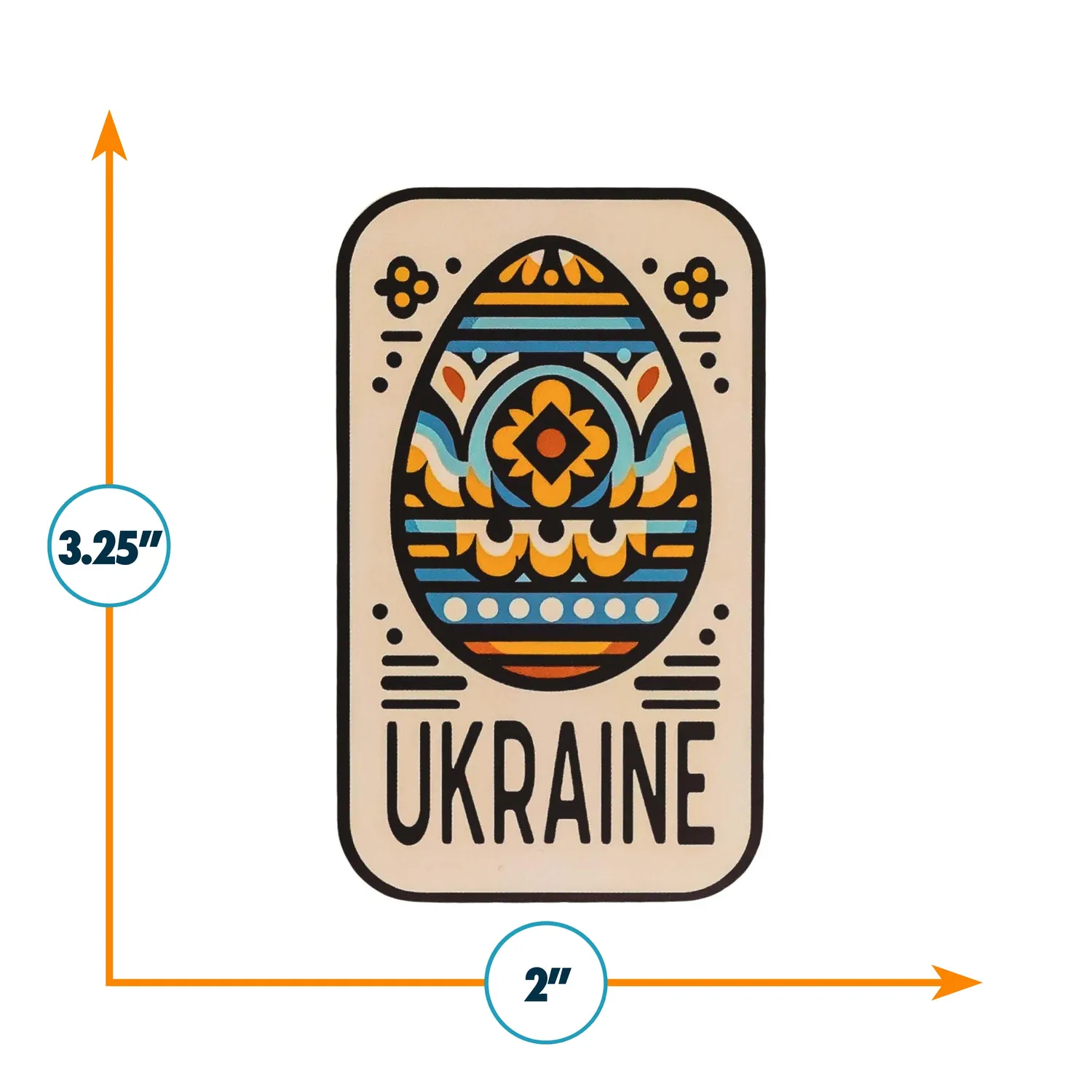 Vagabond Heart Ukraine klistermærke mat vinyl