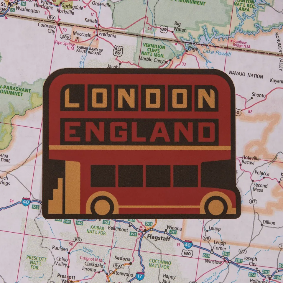 Vagabond Heart London England sticker 76 mm vandtæt