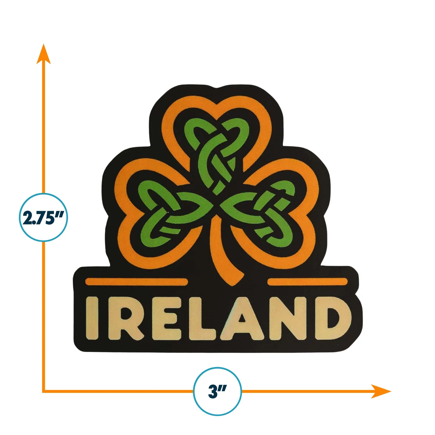Vagabond Heart Ireland klistermærke kløver