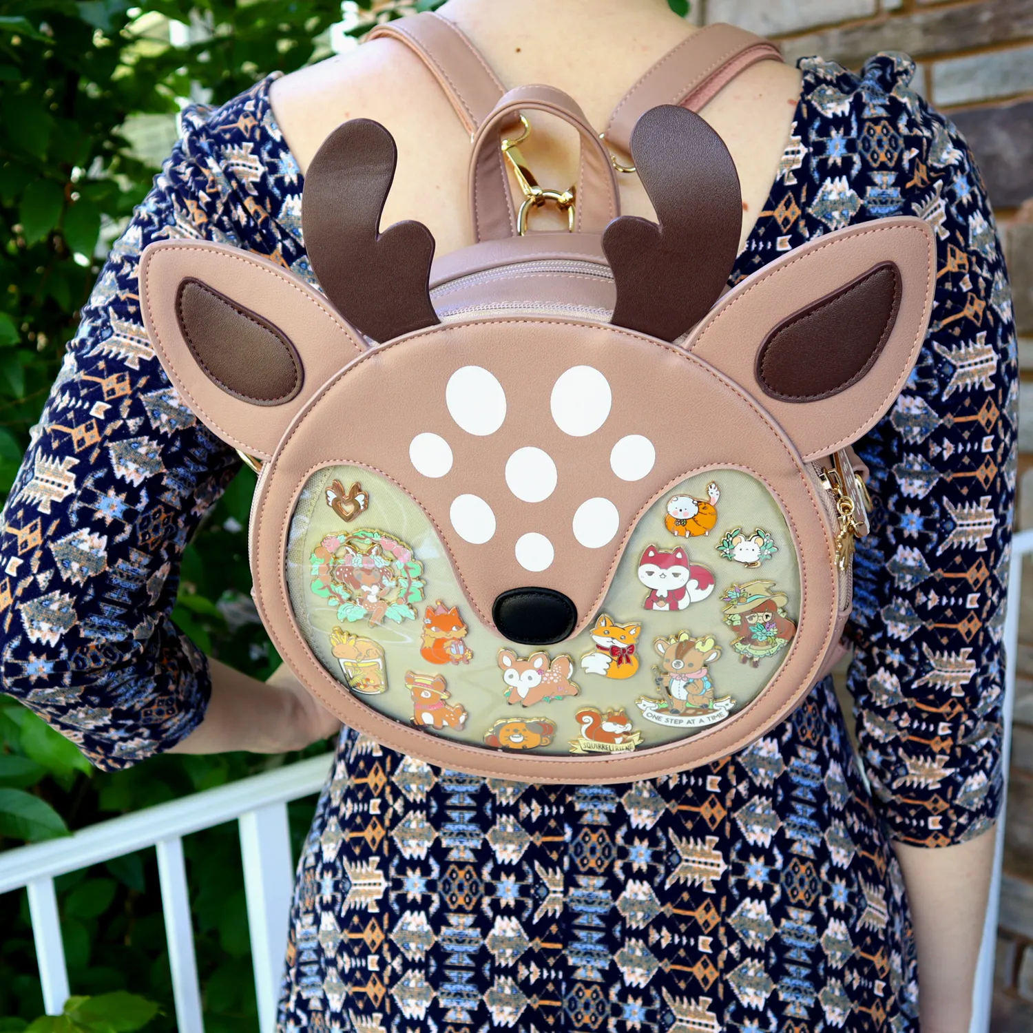 Appleminte Deer ita-taske rygsæk beige 23 cm