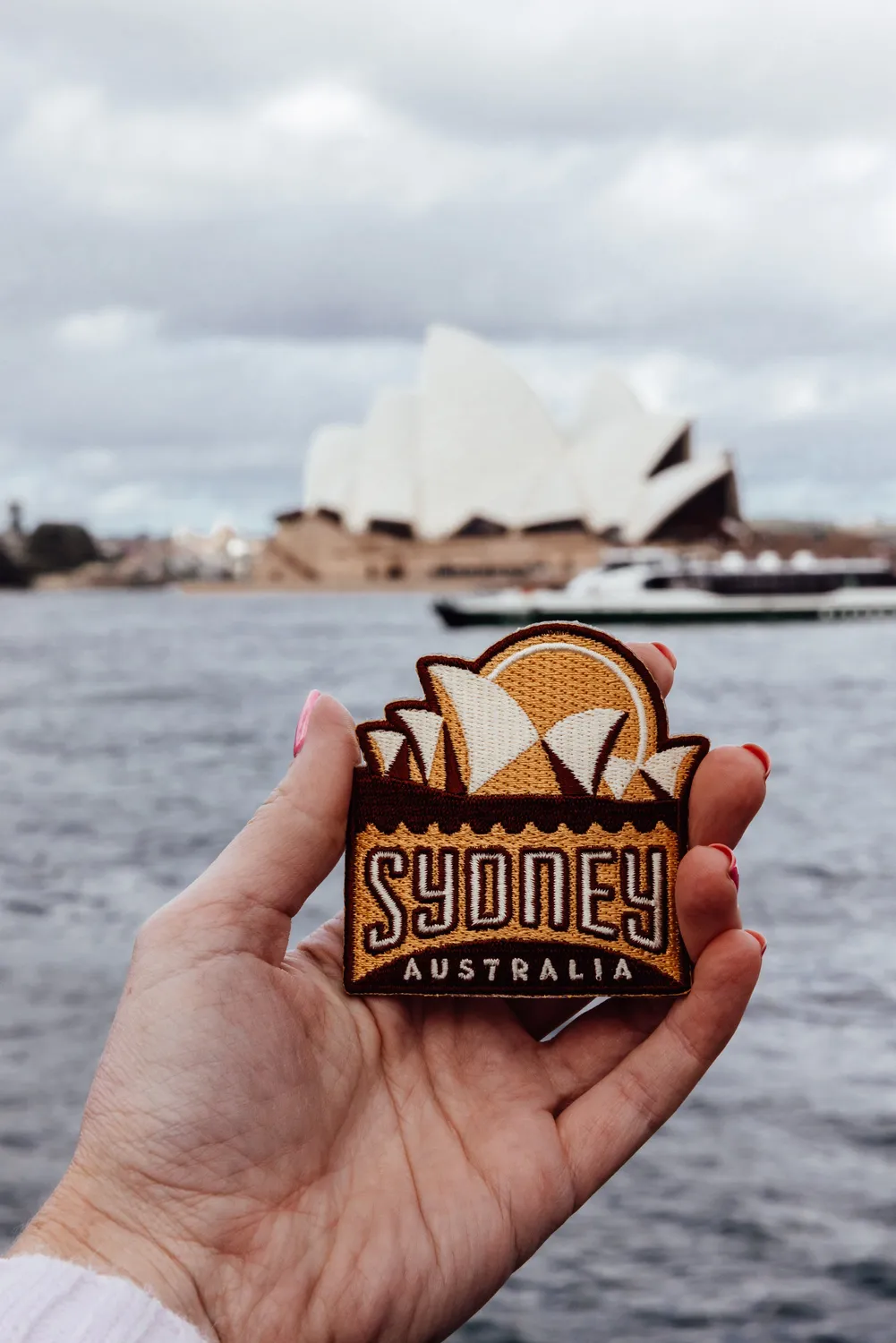 Vagabond Heart Sydney strygemærke 70x70 mm