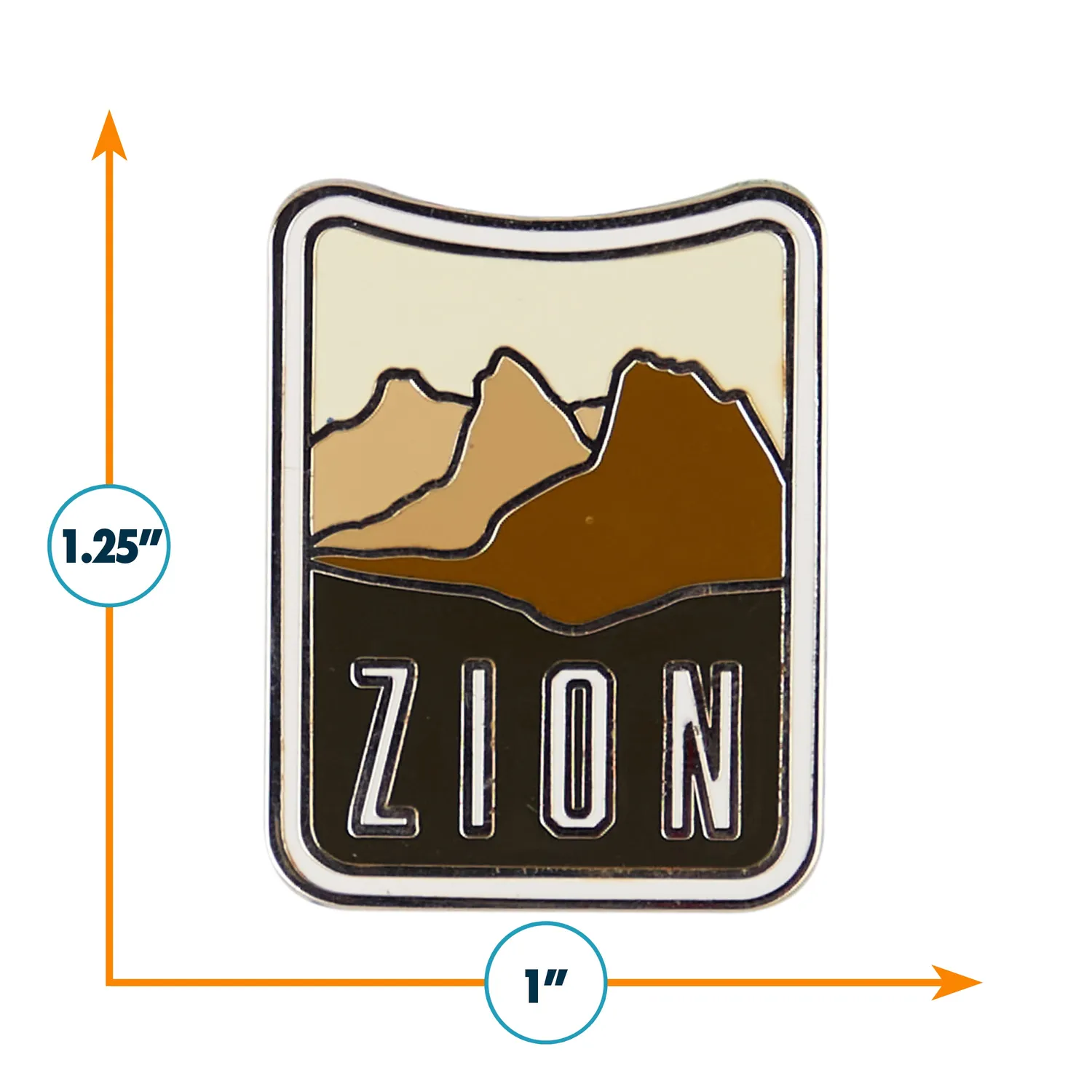 Vagabond Heart Zion National Park pin emalje 32mm