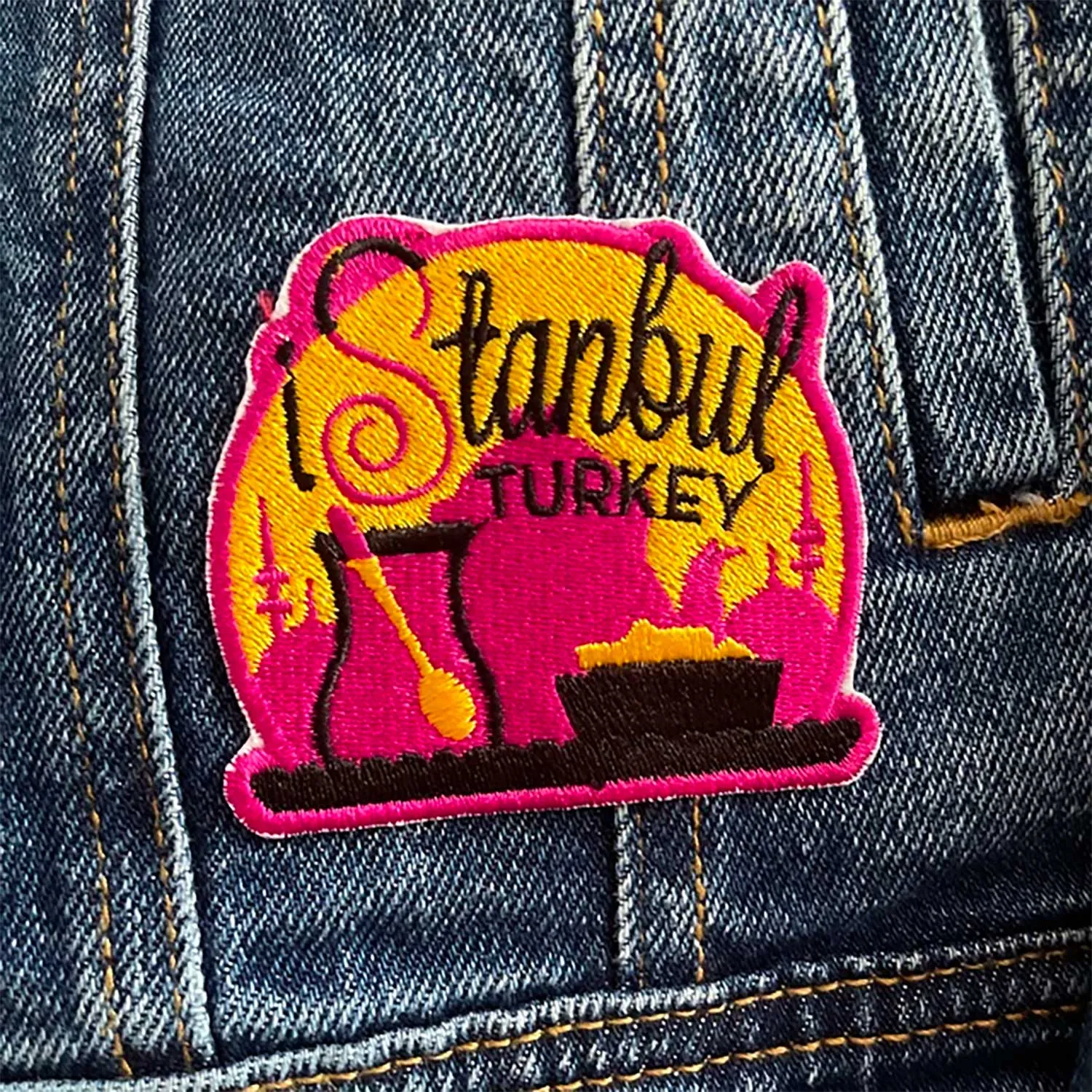 Vagabond Heart Istanbul strygemærke Tyrkiet broderet