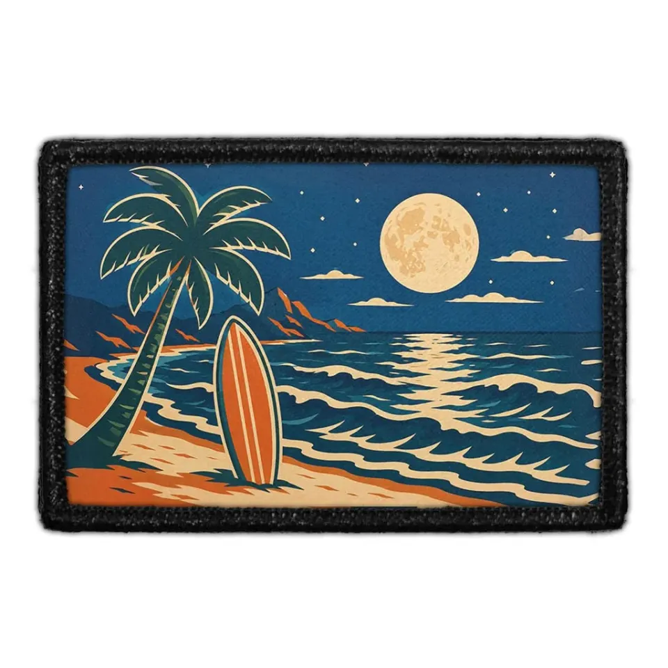 Pull Patch Moon Tide patch med velcro strand