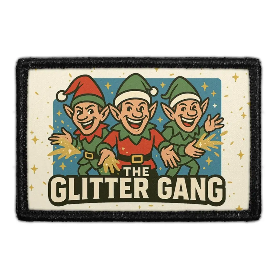 Pull Patch The Glitter Gang patch med velcro 76x51 mm