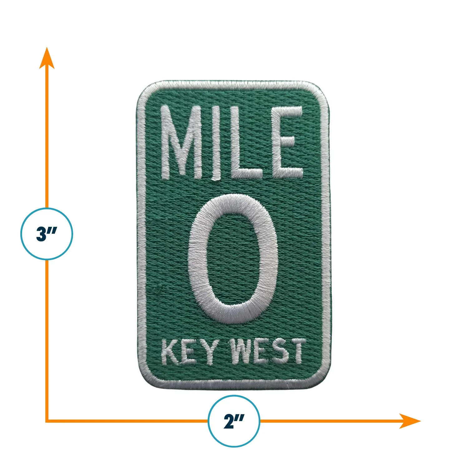 Vagabond Heart Mile 0 Key West strygemærke højt