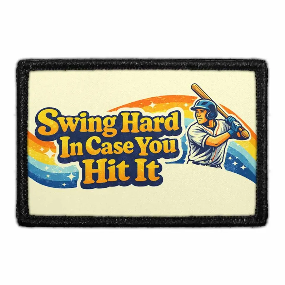 Pull Patch Swing Hard baseball patch velcro