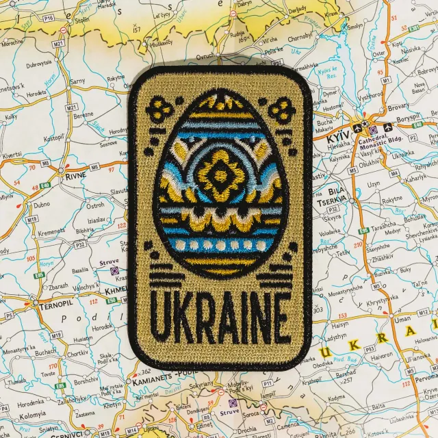 Vagabond Heart Ukraine strygemærke 83x51 mm broderet