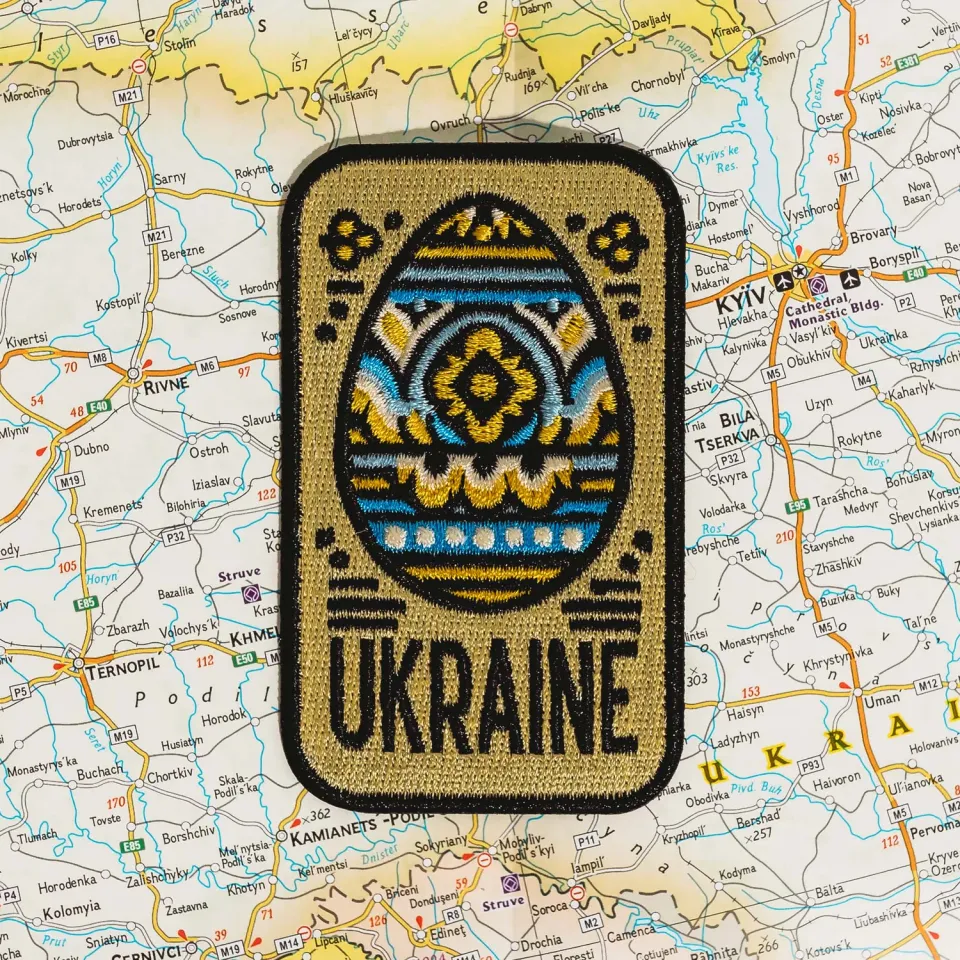 Vagabond Heart Ukraine strygemærke 83x51 mm broderet