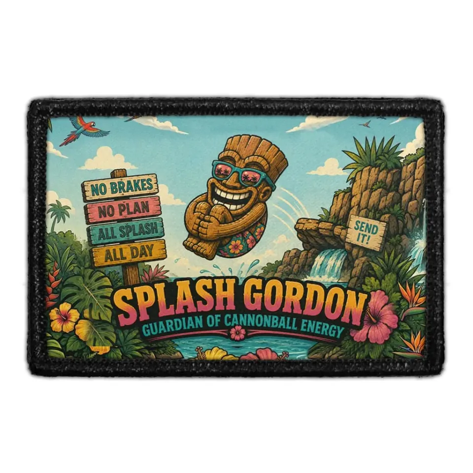 Pull Patch Splash Gordon patch med velcro – pool 76 mm