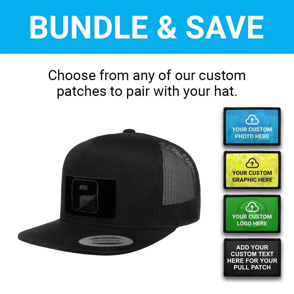 Pull Patch Custom Graphic flat bill trucker sort bundle