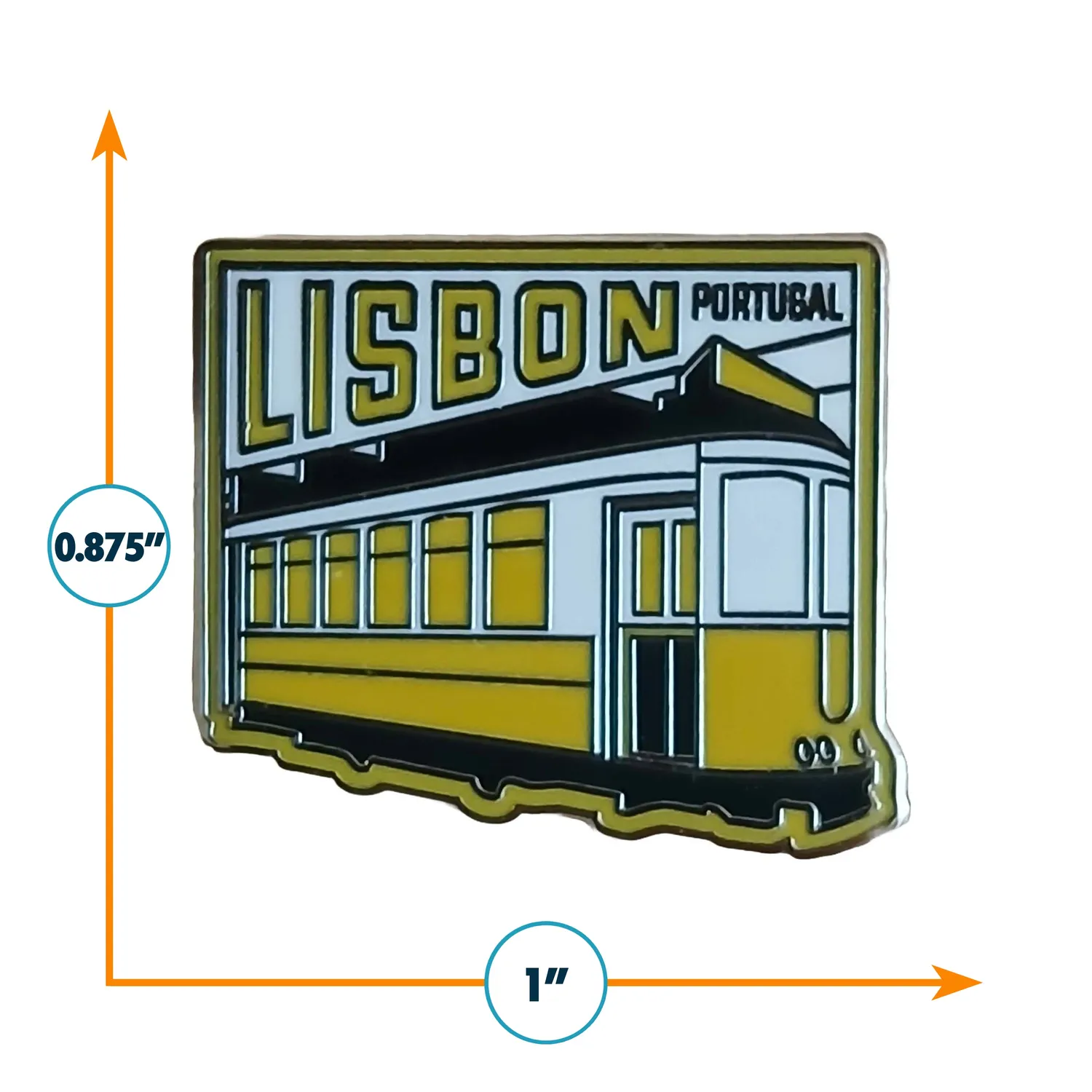 Vagabond Heart Lisbon pin emalje Portugal