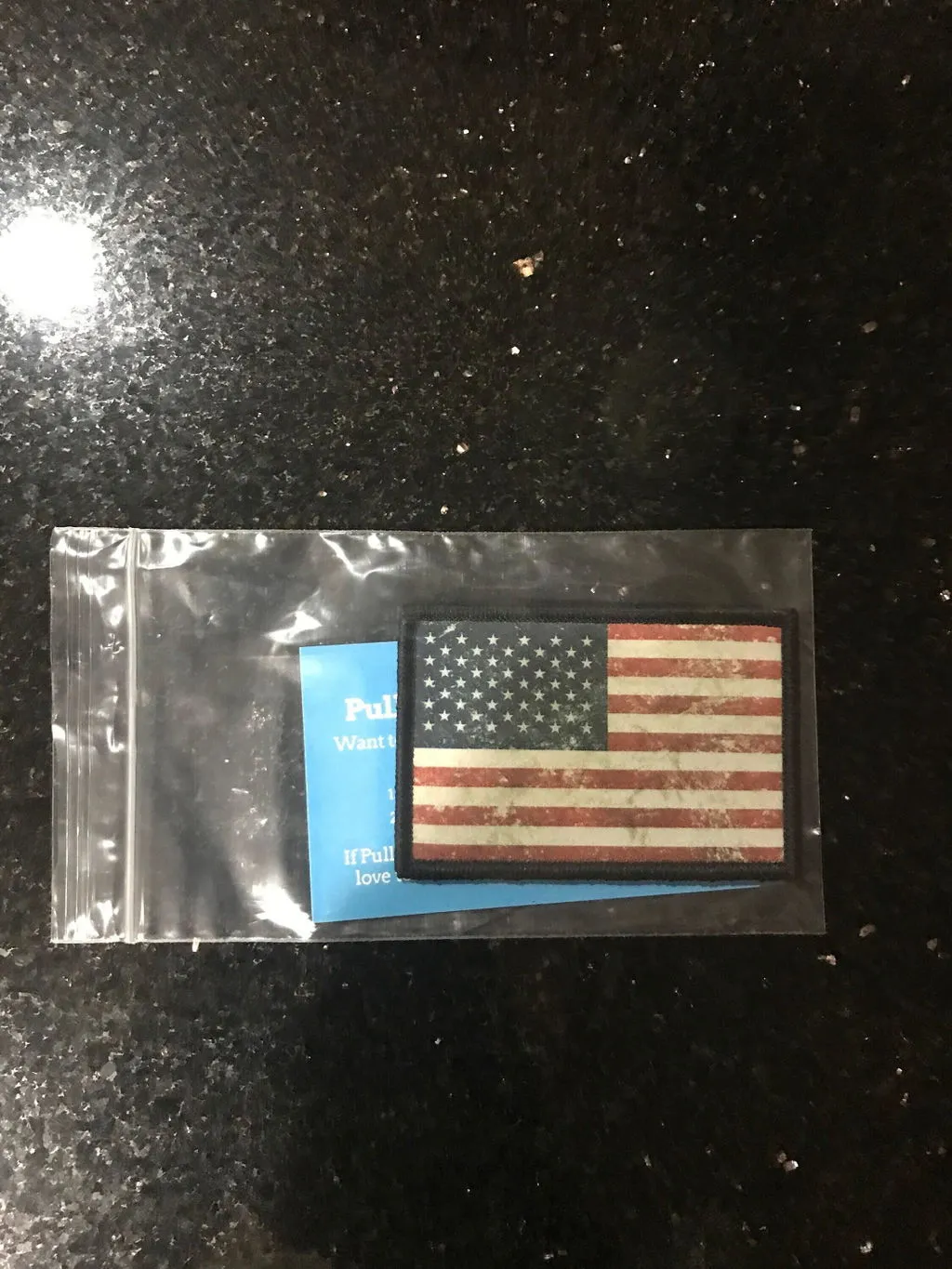 Pull Patch Merica patch med velcro tekst