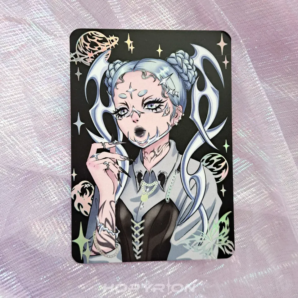 Hopyrion Melty Galaxy miniprint A7 holografisk