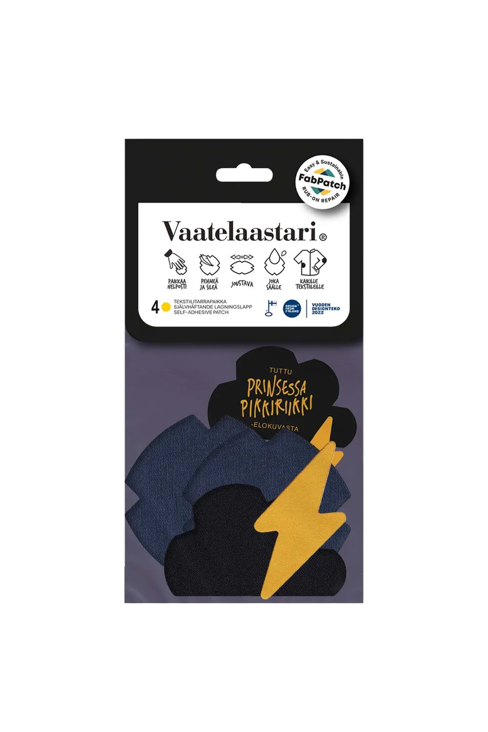 FabPatch Salama stoflapper 4-pak lyn sky
