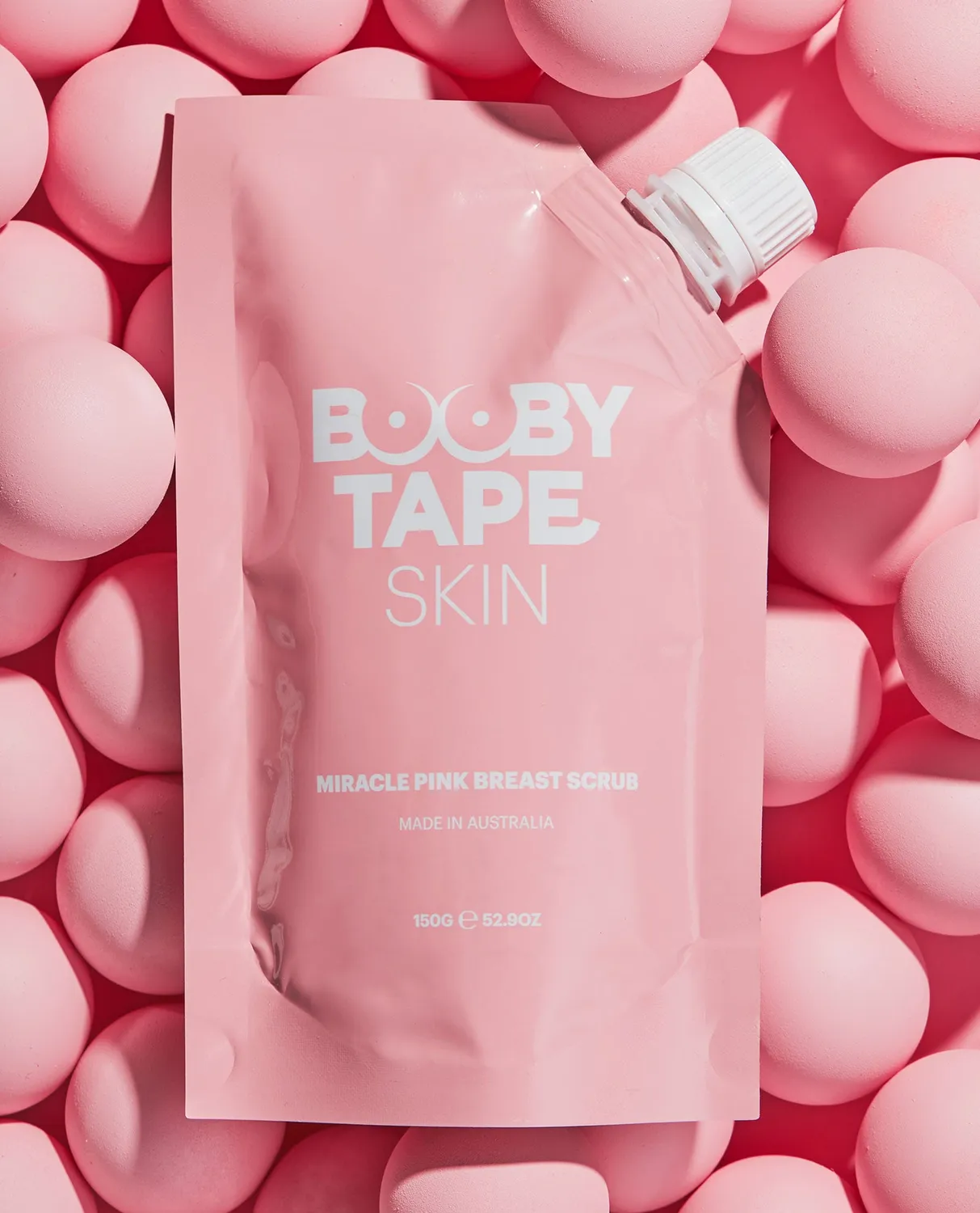 Booby Tape Miracle Pink brystscrub pink salt