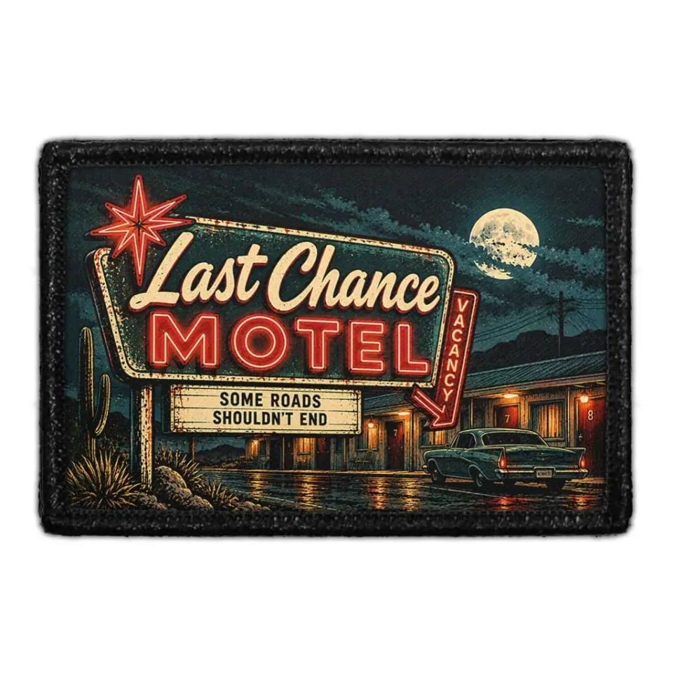 Pull Patch Last Chance Motel patch velcro halloween