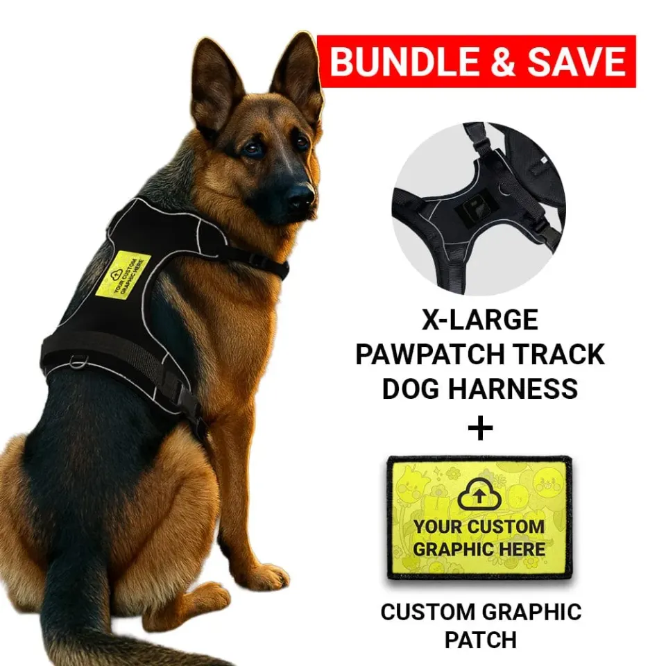Pull Patch PawPatch Track hundesele X-Large + grafik patch