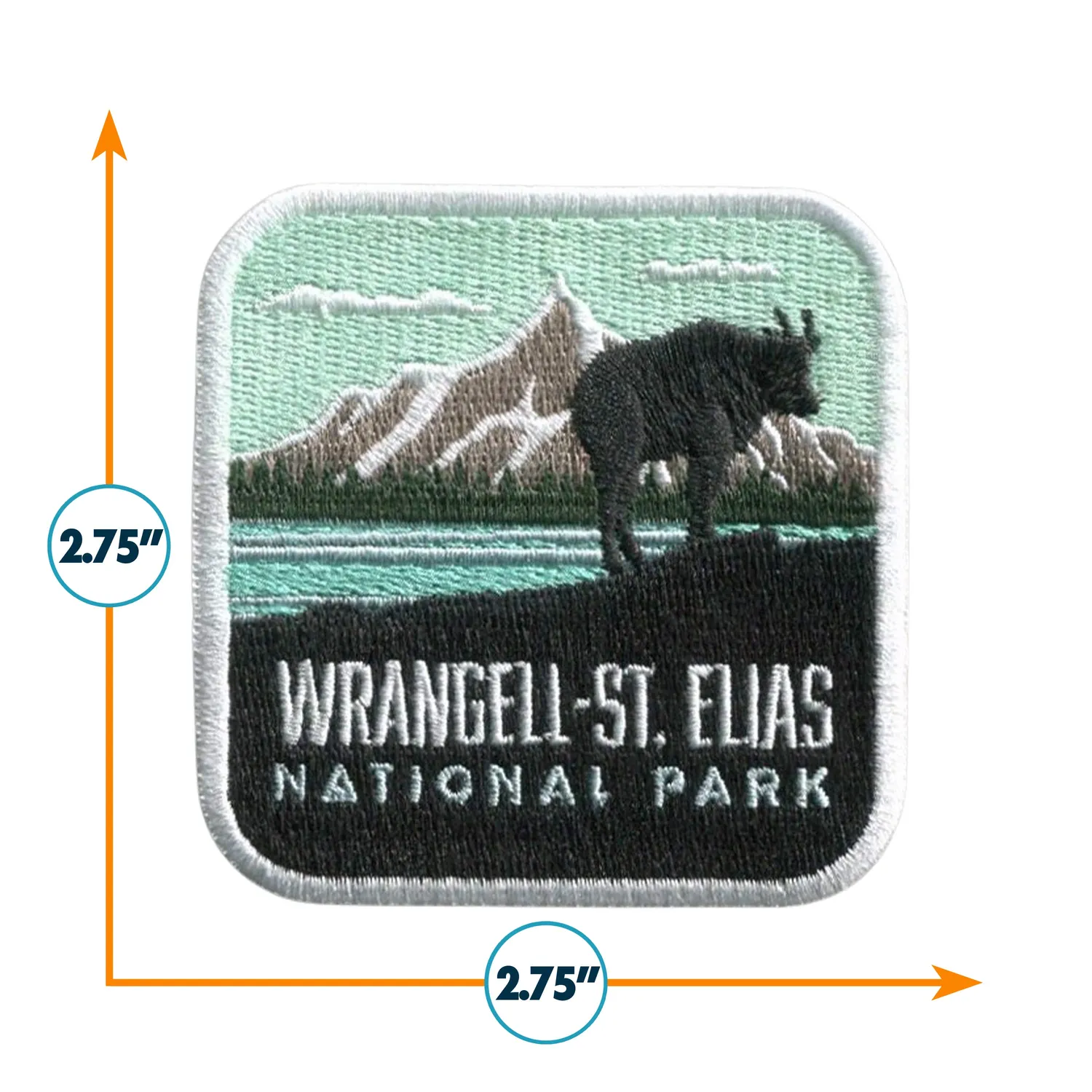 Vagabond Heart Wrangell-St. Elias National Park strygemærke broderet