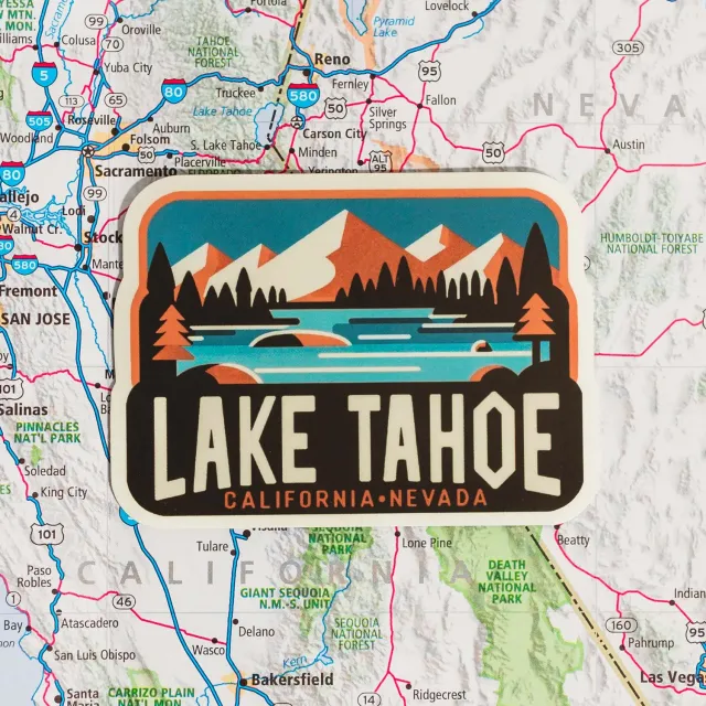 Vagabond Heart Lake Tahoe klistermærke 1 stk mat