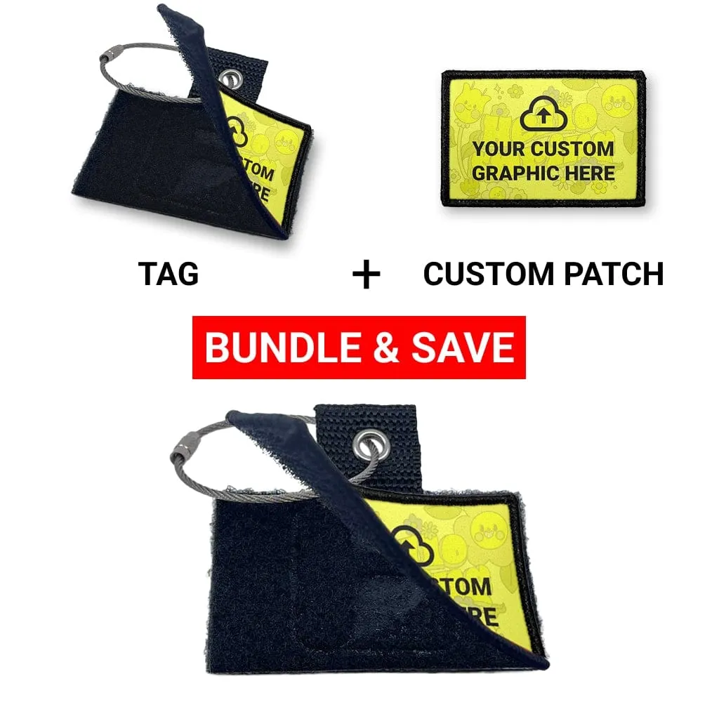 Pull Patch Custom Graphic Tag sæt horisontal custom