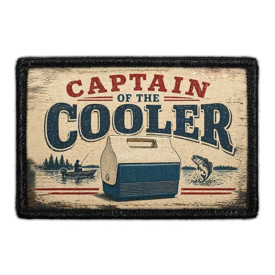 Pull Patch Captain of the Cooler patch 3x2 fisk
