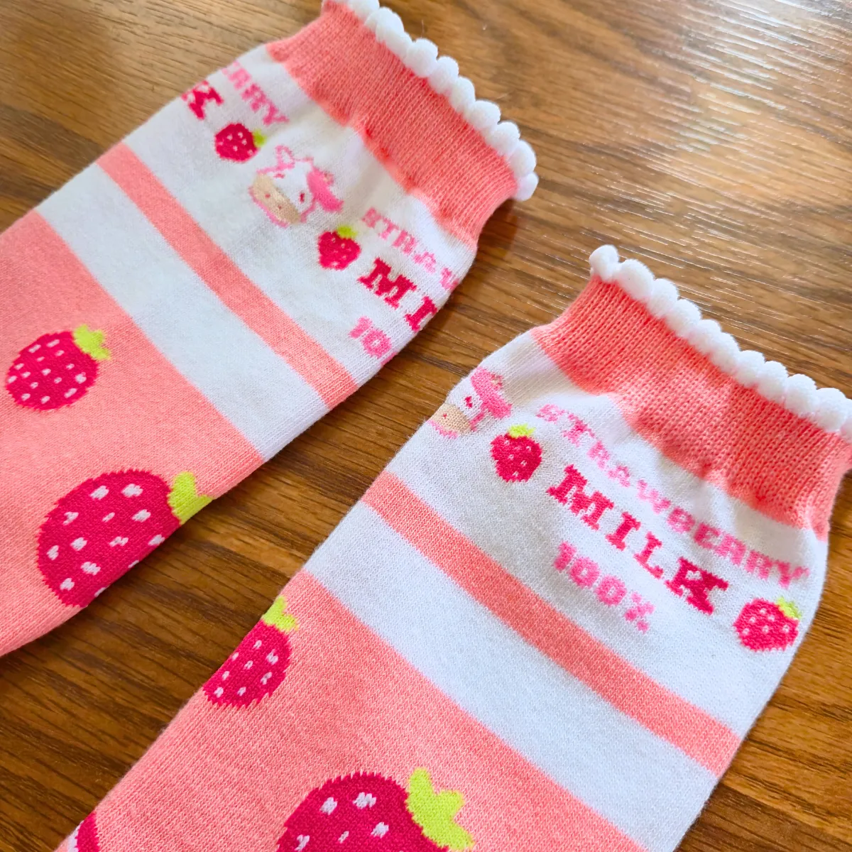 Appleminte Strawberry Milk strømper dame