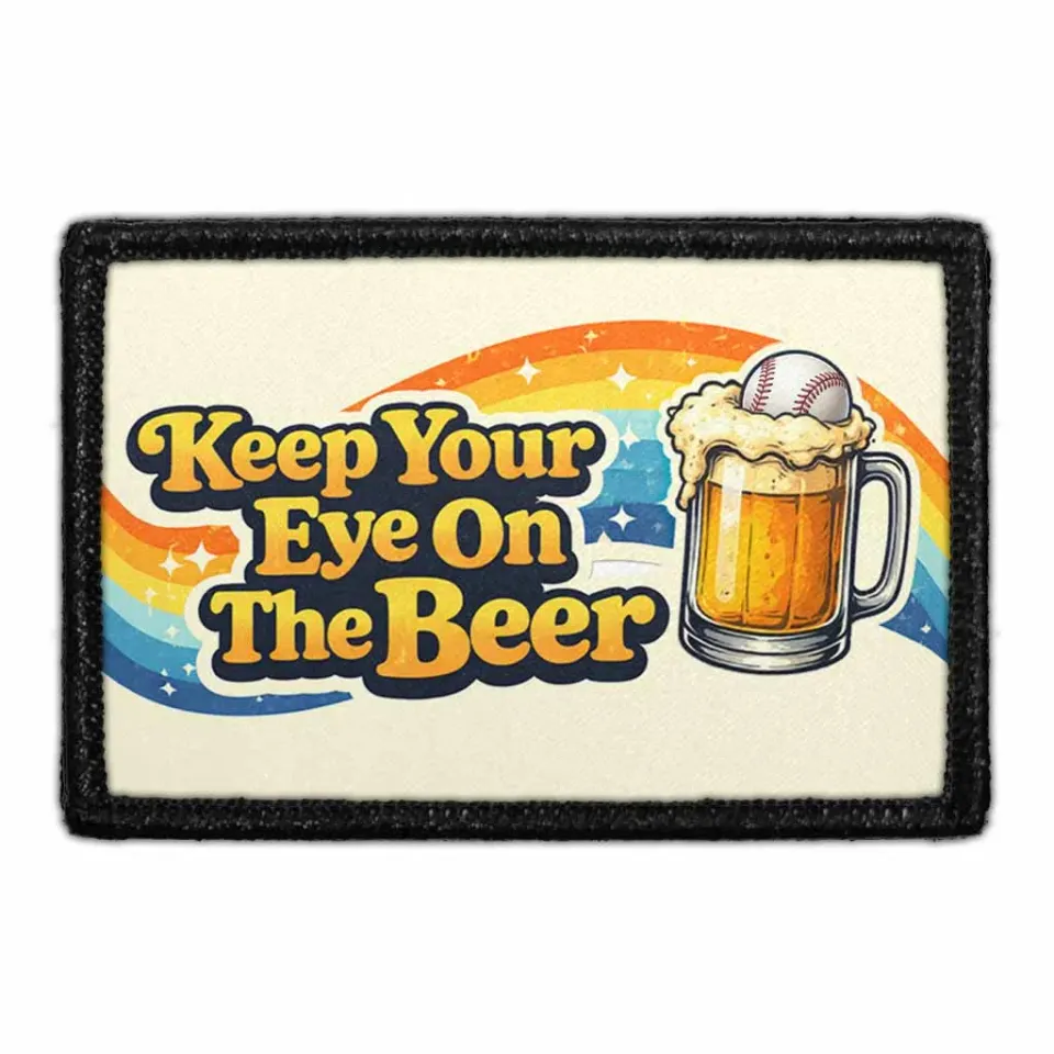 Pull Patch Keep Your Eye On The Beer patch 3x2 øl