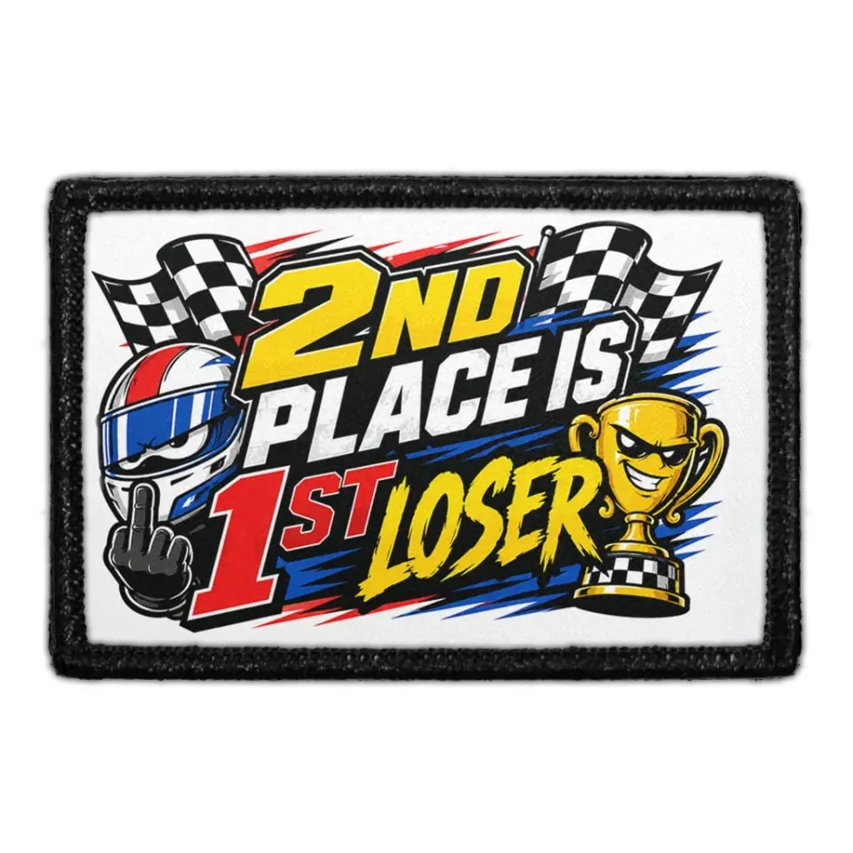 Pull Patch 2nd Place Is 1st Loser patch 7,6x5 cm sjov