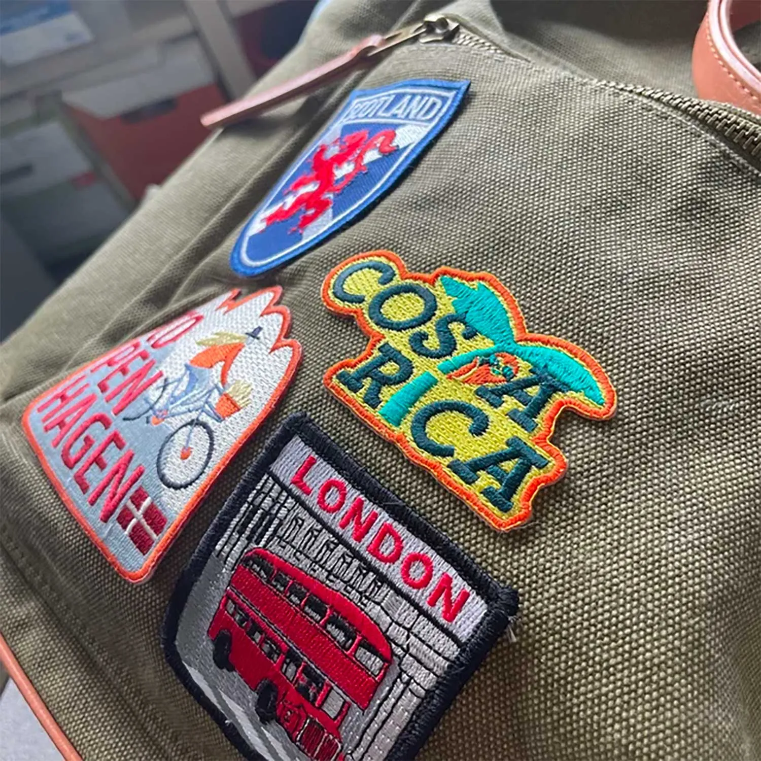 Vagabond Heart Costa Rica patch strygemærke 32x84 mm