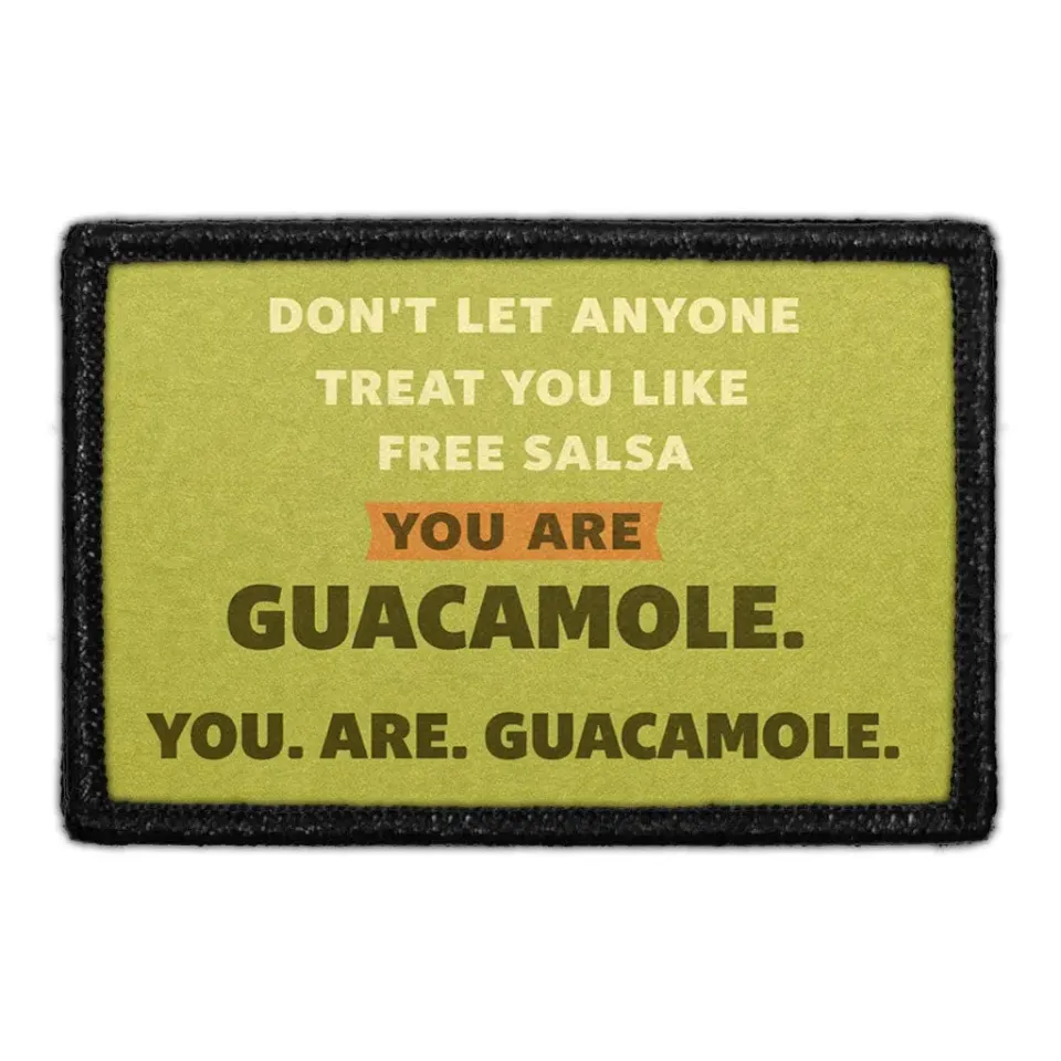 Pull Patch Guacamole Salsa citat patch velcro humor