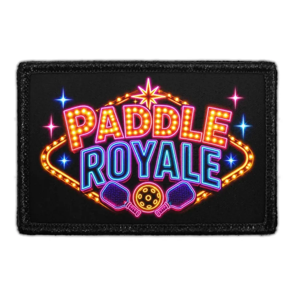 Pull Patch Paddle Royale patch 3x2 pickleball velcro