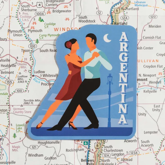 Vagabond Heart Argentina klistermærke tango vinyl