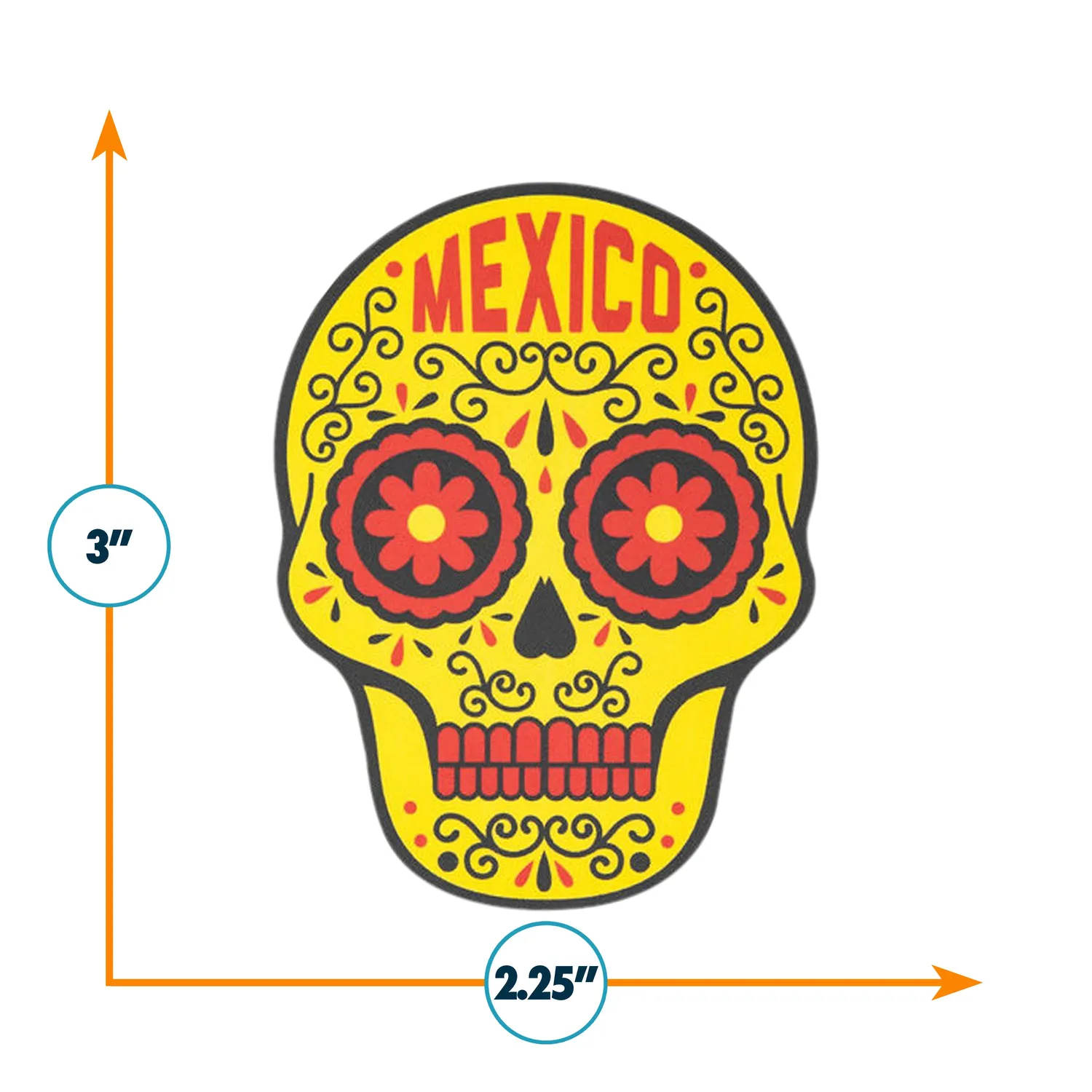 Vagabond Heart Mexico klistermærke 76x57 mm vinyl