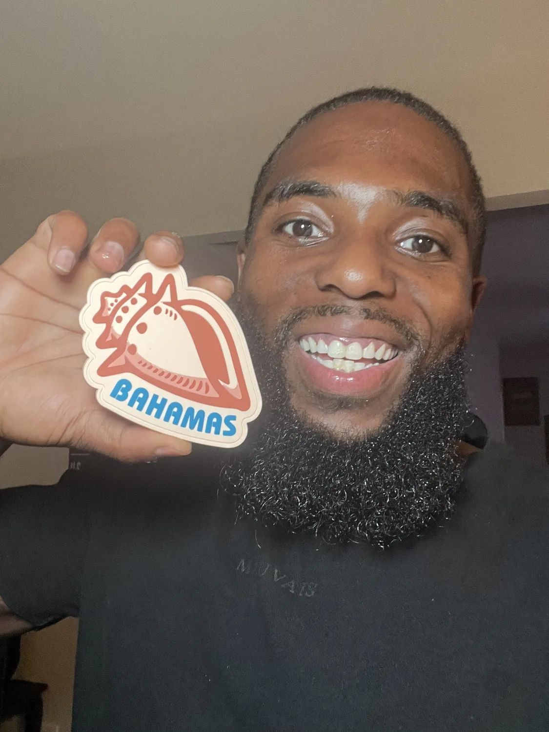 Vagabond Heart Bahamas køleskabsmagnet PVC