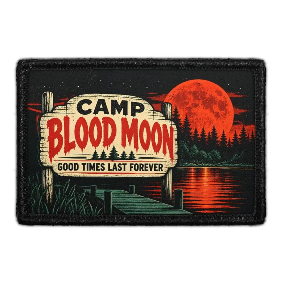 Pull Patch Camp Blood Moon mærke 76x51 mm gys