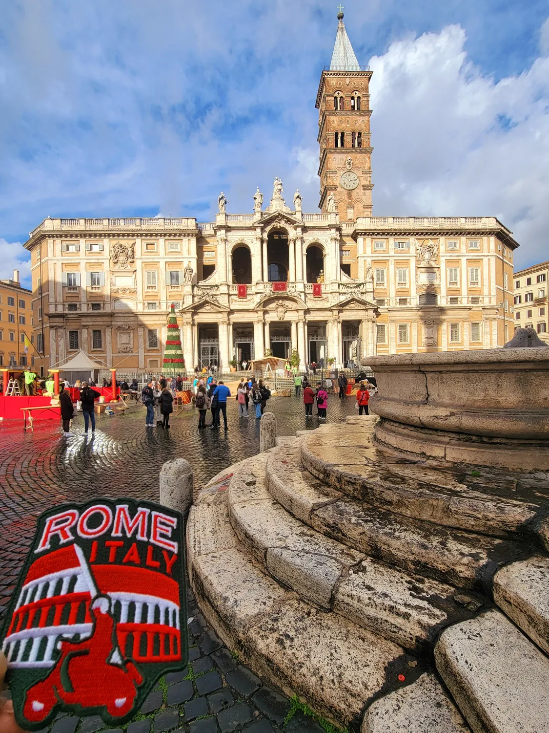 Vagabond Heart Rome Italy patch 7,6x7 cm strygemærke