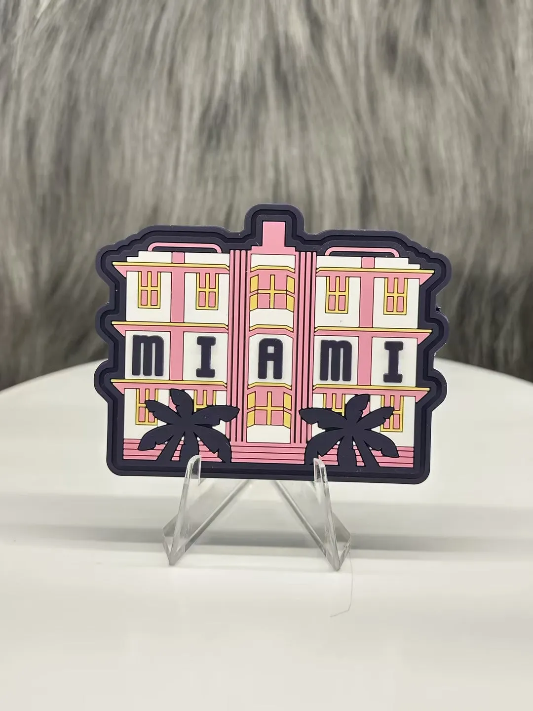 Vagabond Heart Miami Florida køleskabsmagnet PVC