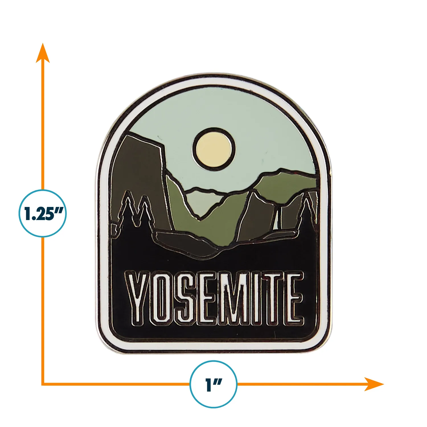 Vagabond Heart Yosemite National Park emaljepin 32 mm
